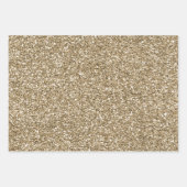 White Glam Gold Leopard Zebra Animal Print Inpakpapier Vel (Voorkant 2)