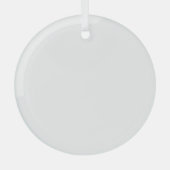 White Glass Circle Ornament (Voorkant)