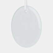 White Glass Circle Ornament (Voorkant links)