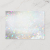 White Glitter Dust Hartelijk dank, Visitekaartje (Achterkant)