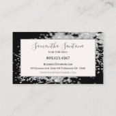 White Glitter Spill Visitekaartje (Achterkant)