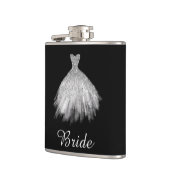 ** White Glitter Wedding Sweetheart jurk Heupfles (Links)