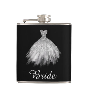 ** White Glitter Wedding Sweetheart jurk Heupfles