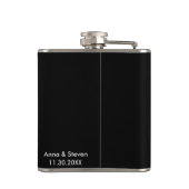 ** White Glitter Wedding Sweetheart jurk Heupfles (Achterkant)