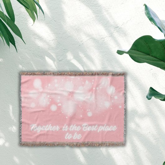 White Glow 'Samen is de beste plek om te zijn' | Deken