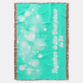 White Glow 'Samen is de beste plek om te zijn' | Deken (Voorkant Verticaal)