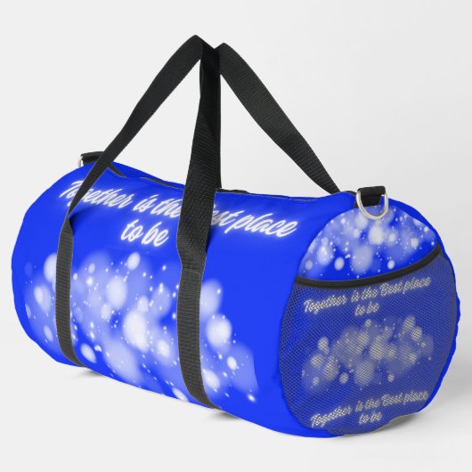 White Glow 'Samen is de beste plek om te zijn' | Plunjezak (Rechterhoek)