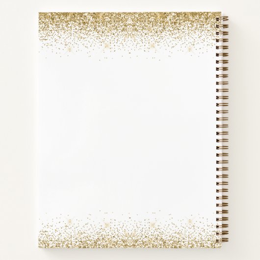 White Gold 4 Photo Afstuderen Guest Notitieboek (Achterkant)