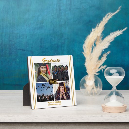 White Gold Afstuderen 4 Photo Collage Keepomwille Fotoplaat (Insitu)