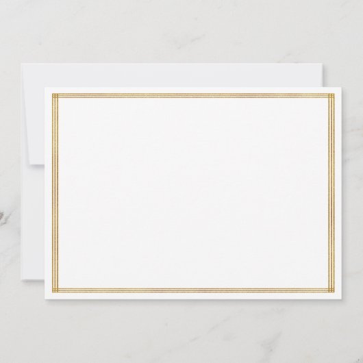 White Gold Afstuderen Foto Afstuderen Bedankkaart (Achterkant)