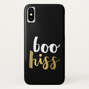 White & Gold Boo Hiss Case-Mate iPhone Case