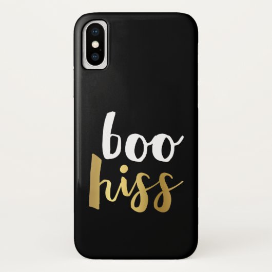 White & Gold Boo Hiss Case-Mate iPhone Case (Achterkant)