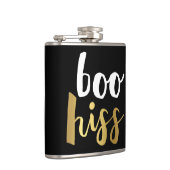 White & Gold Boo Hiss Flask Heupfles (Rechts)