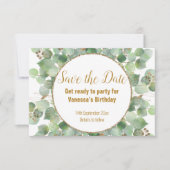 WHITE GOLD BOTANICAL BEWAREN DE DATUM CIRCULOR AANKONDIGING (Voorkant)