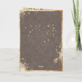 White Gold Botanical Floral Rustic Wedding (Achterkant)