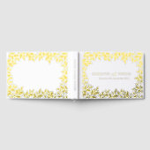 White gold botanical wedding gastenboek (Volledig)