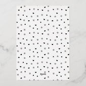 White Gold  Bow Foto Merry Kerstry Folie Feestdagenkaart (Achterkant)