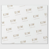 White Gold Branded Zakelijke Verpakking Cadeaupapier (Vlak)