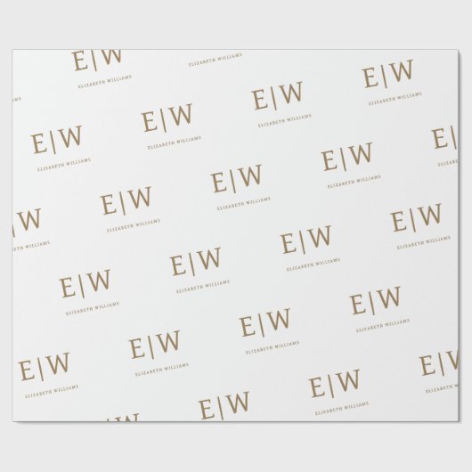 White Gold Branded Zakelijke Verpakking Cadeaupapier (Vlak)