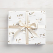 White Gold Branded Zakelijke Verpakking Cadeaupapier
