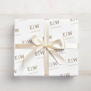 White Gold Branded Zakelijke Verpakking Cadeaupapier