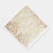 White Gold Brick-patroonpatroon papier Napkin Servet (Hoek)