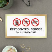 White Gold Bugs Removal Pest Control Service Visitekaartje