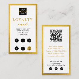 White Gold Business Logo QR Code Loyaliteit Visitekaartje