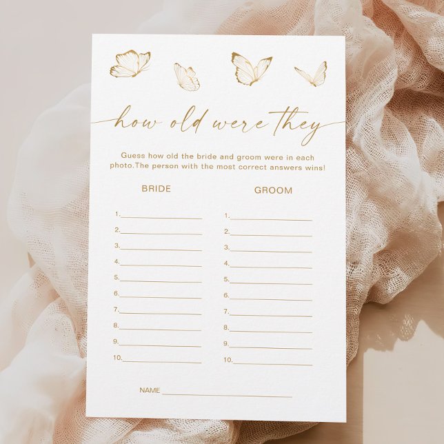 White Gold Butterfly Vrijgezellenfeest Guess Leeft (Creator heeft geüpload)