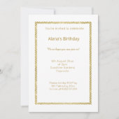 WHITE GOLD CHEVRON TRIM ALL OCASSION KAART (Voorkant)