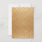 White & Gold Confetti & Glitter Save the Date (Achterkant)