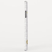 White Gold Damask Gold Swirls Case-Mate iPhone Case (Achterkant/rechts)