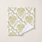 White Gold Damask-handdoekset Bad Handdoek (Wasdoekje)