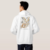 White & Gold Design Collection Hoodie (Achterkant volledig)