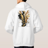 White & Gold Design Collection Hoodie (Achterkant)