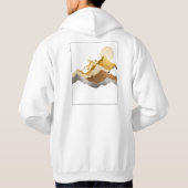 White & Gold Design Collection Hoodie (Achterkant)