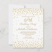 White Gold Diamond Glitter Women's 18e verjaardag Kaart (Voorkant)