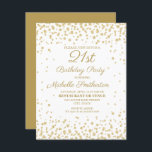 White Gold Diamond Glitter Women's 21st Birthday Kaart<br><div class="desc">Elegant white met gouddiamantglitter 21ste verjaardag uitnodiging voor vrouwen. Neem contact met ons op voor hulp bij aanpassingen of om passende producten aan te vragen.</div>