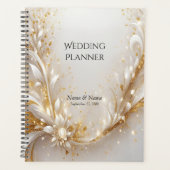 White Gold Floral Planner (Voorkant)
