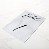 White/Gold Foil Table Kaart nr. 1 (Gedraaid)