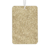 White Gold Glam Glitter Glitz Leopard Print Luchtverfrisser (Achterkant)