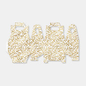 White Gold Glam Leopard Print Bedankdoosjes (Uitgevouwen)