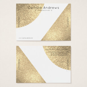 White Gold Glitter Geo Heart Bracelet display Visitekaartje