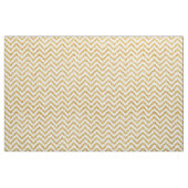 White Gold Glitter Zigzag Stripes Chevron Pattern Stof (Yard (91,4 cm))