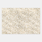 White Gold Glitz Sparkle Animal Prins Inpakpapier Vel (Voorkant 3)