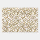 White Gold Glitz Sparkle Animal Prins Inpakpapier Vel (Voorkant 2)