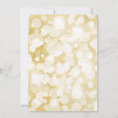 White & Gold Heart Glam SWEET 16 Party Uitnodiging (Achterkant)