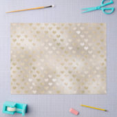 White Gold Hearts     Tissuepapier (Craft)