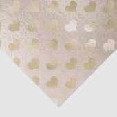 White Gold Hearts     Tissuepapier (Detail)