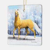 "White & Gold" Keramisch Ornament (Links)